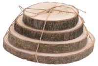 1.05 Disques en bois, finition naturelle - Lot de 4, diamètre 13-22 cm - Disques en bois décoratifs - Modèle : Lot de 4