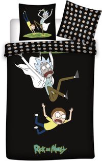 Rick and Morty Dekbedovertrek Portal Travel 140 x 200 cm - 65 x 65 cm
