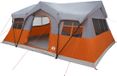 vidaXL Familietent Grijs en Oranje 10-persoons Polyester en Staal