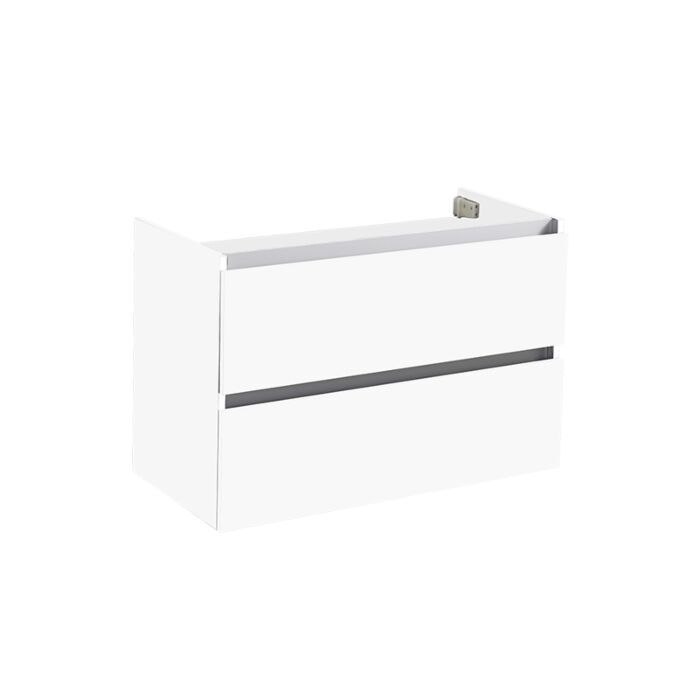 Badkamerplanet Trento Onderkast Greeploos 80cm Mat Wit