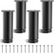 Set de 4 pieds de meuble réglables en acier inoxydable