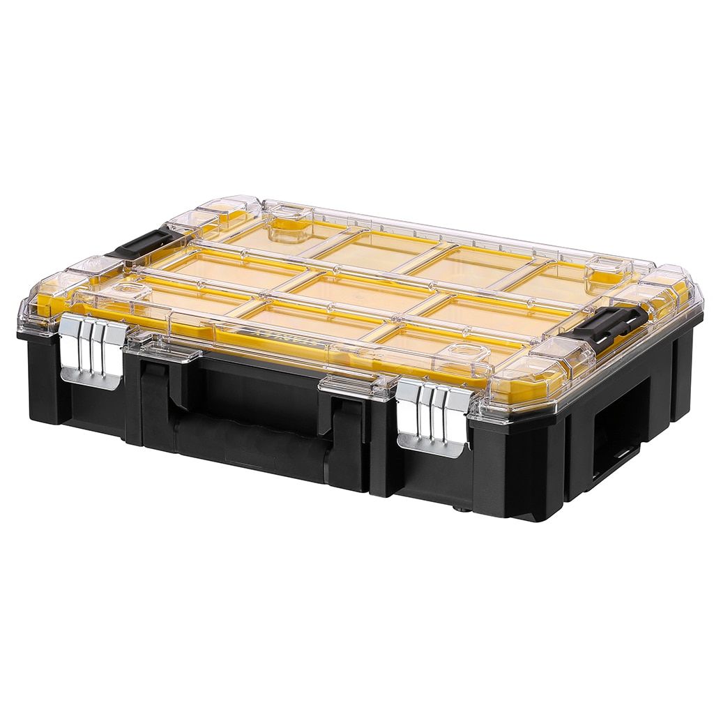 Stanley FatMax Pro-Stack Organizer Compact - FMST82967-1 - Tool Box - Metal, Polycarbonate (PC) - Black, Transparent, Yellow