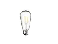WOFI filamentlamp, E27, 7 W, helder glas, 6,5 x 6,5 x 14 cm