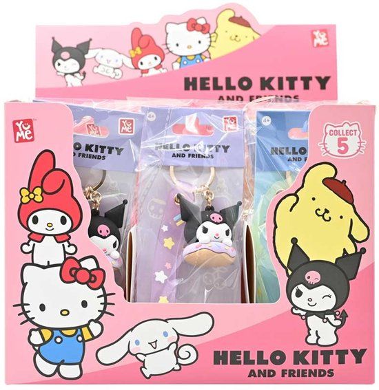 Merkloos SANRIO DONUTS SERIES KEYCHAIN WITH HAND STRAP ASSORTED.