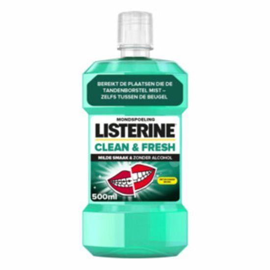 Listerine Mondwater Clean & Fresh Alcoholvrij 500 ml