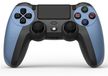 Wigento Manette de jeu sans fil pour PS4 avec barre lumineuse, contrôle à 6 axes et fonction de vibration
