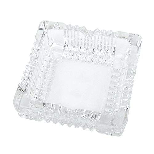 Kepfire Plein Transparent Kristal Glas Asbak Europese Woonkamer Kantoor Bar Binnen Restaurant Decoratie Asbak Mensen Geschenk