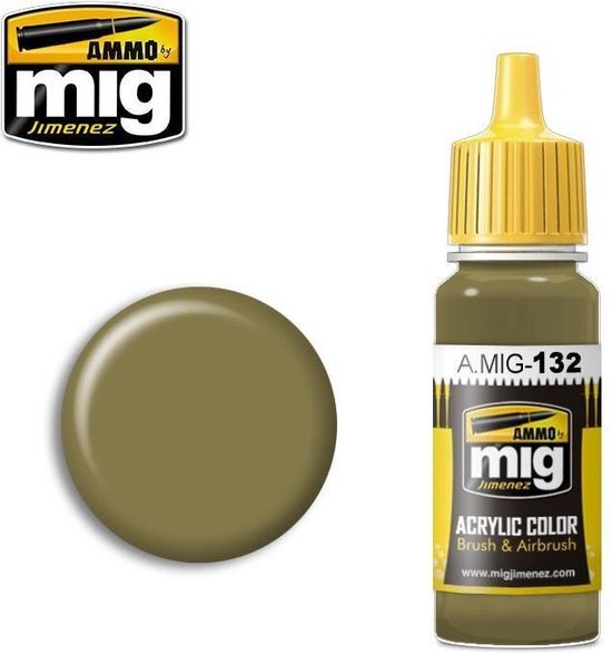 mig MIG-0132 Real IDF Sand Grey 73 Acrylverf (17 Ml), Multicolor