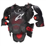 Alpinestars A-10 V2 Borstbeschermer Antraciet Zwart Rood M/L