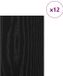 vidaXL Decorpanelen 12 stuks noir chêne 15 x 21 x 0,27 cm bois travaillé