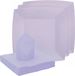 Santex feest/verjaardag servies set - 20x bordjes/20x servetten - lila paars - karton
