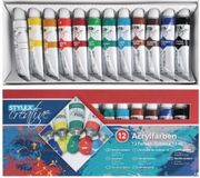 Toppoint Acrylverf voor Kinderen - 12 Kleuren - 12 ml Tubes