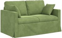 vidaXL Bank Lichtgroen 138 x 78 x 80 cm Fluweel