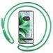 Transparante Oppo Transparante beschermhoes voor de Oppo Reno 11F 5G, met koord in watergroen
