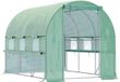 Outsunny serre, acier galvanisé, PE vert, 295L x 200l x 200H cm