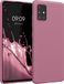 kwmobile hoesje geschikt voor Samsung Galaxy A51 - Hoesje voor smartphone - Back cover in donkerroze