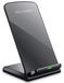 Tec-Digi Draadloze Qi-oplader voor mobiele telefoon, snellader voor Samsung iPhone telefoon, Qi-gecertificeerd, zwart