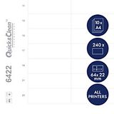 Badgepoint drukvel (voor magnetische naambordjes, 10 A4-vellen, 240 naambordjes, 64 x 22 mm, zelfbeschrijfbaar voor inkjet- en laserprinters, belettering via de pc met bijpassende sjablonen)