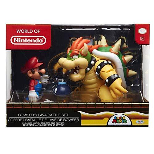 Nintendo Super Mario 64512 Bowser vs. Mario Brothers Super Figuurset, meerkleurig, 18 centimeter