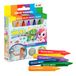 INKEE Toys badpennen voor kinderen, 6 kleuren, badspeelgoed vanaf 3 jaar | 6 x badpennen voor tegels en badkuip, gemakkelijk afwasbaar, dermatologisch getest, kinderbadspeelgoed