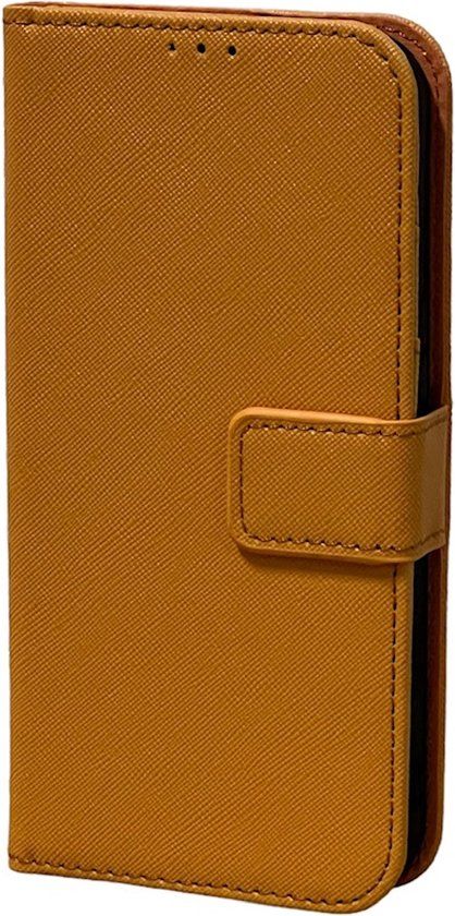 incentive PU Leather Book Case for Apple iPhone 13 Pro - Horizon Orange