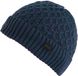 Regatta Harrell Blauwe gebreide beanie muts met fleece-voering voor heren