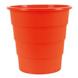 Office Products Model 19054621-07 Prullenbak 16 Liter Kunststof Prullenbak Design Afvalbak Rond Voor Kantoor Keuken; 1 Stuk/Oranje Elegant En Praktisch Stabiel Afmetingen: 30,8 x 31 x