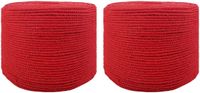 vidaXL - Katoenen Touw - 2 stuks - 2 mm - 100 m - Rood - 100% katoen
