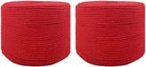 vidaXL - Katoenen Touw - 2 stuks - 2 mm - 100 m - Rood - 100% katoen