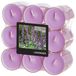 Conpax Candles Geur theelichtjes/waxinelichtjes - transparant - 18x - Lavender aroma - 6 branduren