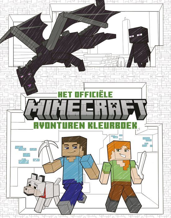 Het Minecraft Het officiële Minecraft avonturen kleurboek