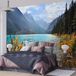 Papier peint panoramique lac montagnes 480 cm x 320 cm