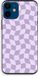 Case Company iPhone 12 Mini Case - Grid Paars - Bio-degradable - Back Cover