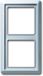 ABB Busch-Jaeger All-weather IP44 Cadre de recouvrement Matériel de commutation - Noir - Plastique - 2cm x 17.5cm x 10cm