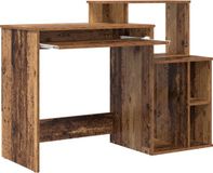 vidaXL Bureau Oud Hout 120,5 x 44 x 88,5 cm Bewerkt hout