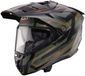 Caberg Tanami Ranger, casque d'aventure, couleur : Noir mat/Vert foncé/Orange, taille : XS