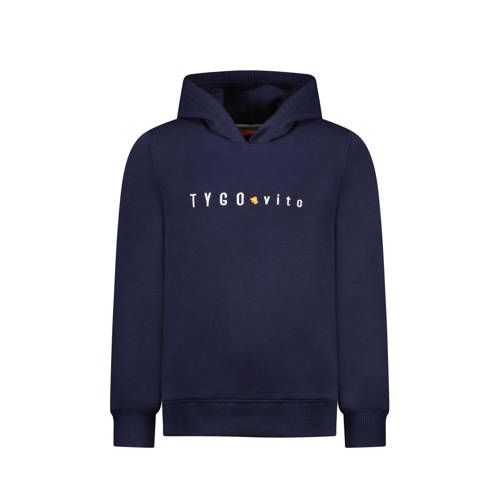 TYGO & vito hoodie donkerblauw