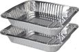 BBQ Collection Set de 8x pièces bacs de préparation pour barbecue rectangulaire 32 x 26 x 6 cm - Grillade de viande - Grille de barbecue