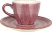 Bonna Aura Blackberry - Tasse à expresso & soucoupe - 80 cc - Porcelaine - set de 6