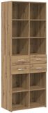 vidaXL Boekenkast Artisanaal eiken 30 x 42,4 x 185,2 cm