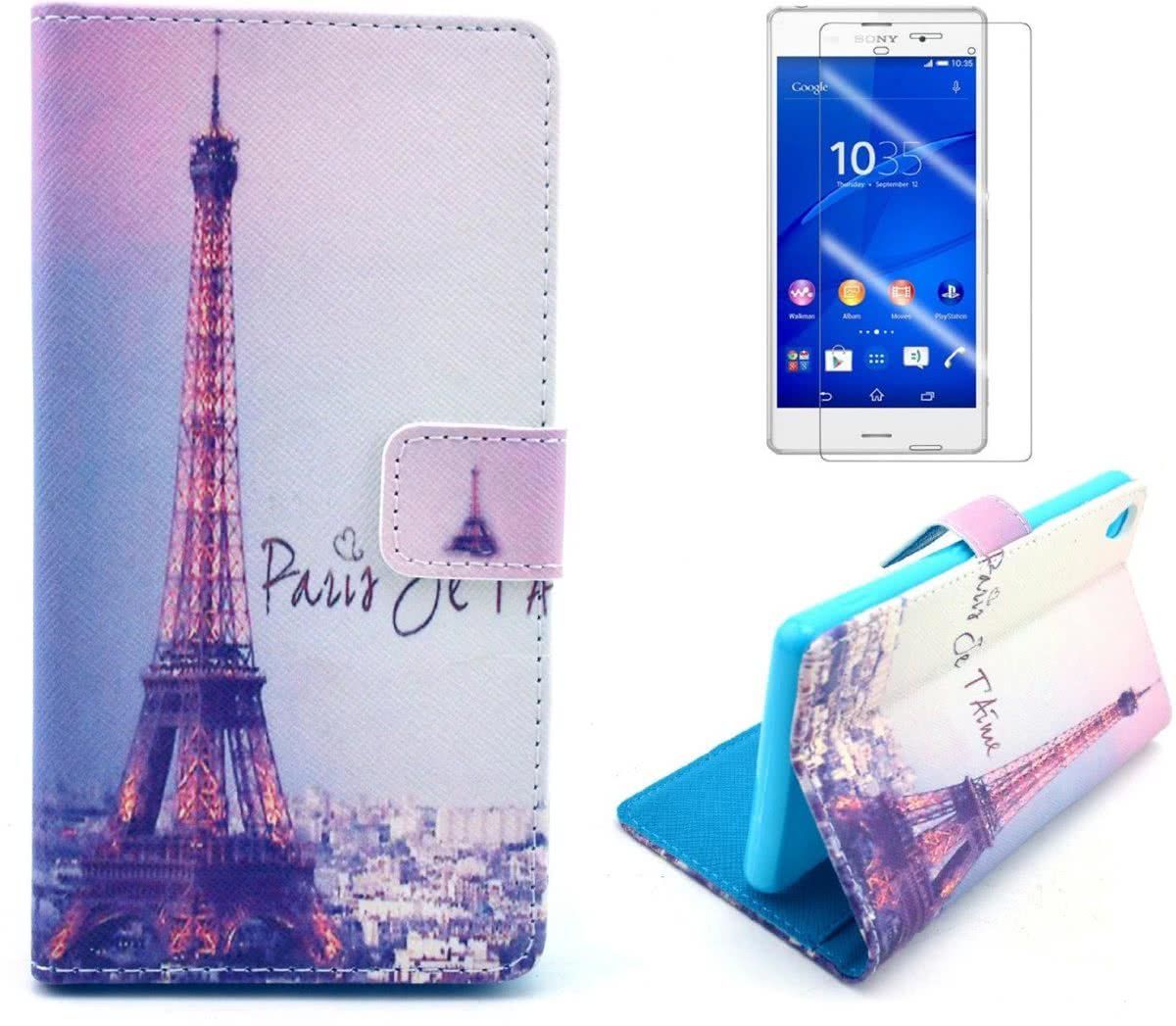 Eiffel Tower wallet hoesje Sony Xperia Z3 - 8719003050111