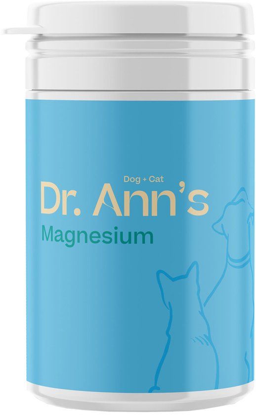 Dr. Ann's Magnesium - Supplement voor Hond en Kat - 2 x 150 gram - Voor Behoud van Soepele en Sterke Spieren - Eenvoudige Toediening