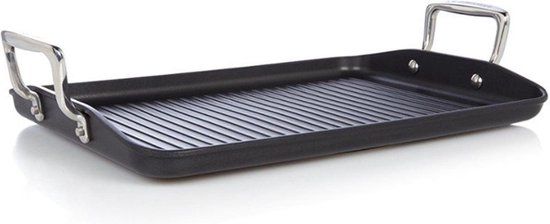 Le Creuset Grillplaat Les Forgées TNS - 35 x 25 cm - Zilver