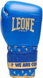 Leone1947 Dna Leer Kunstmatige Bokshandschoenen Blauw 12 oz