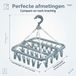 Étendage pliable - 32 clips - Plastique
