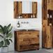 Maison Exclusive - Ensemble de meubles de salle de bain, 2 pièces, bois de récupération, 76,5 x 35 x 64 cm
