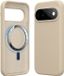 kwmobile telefoonhoesje geschikt voor Google Pixel 11 / Pixel 11 Pro - Hoesje met magneet compatibel met MagSafe - Smartphone case in mat crème