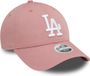 New Era LA Dodgers League Essential 9FORTY Casquette Rose Foncée