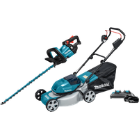 Makita DLM463PT incl. 5,0 Ah Accu (2x) + Makita DUH602Z (zonder accu)