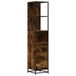 VidaXL Armoire de salle de bain 35x37,5x166 cm bois traité couleur chêne fumé